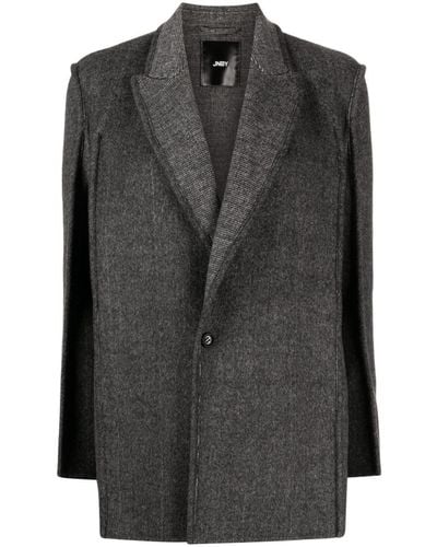 JNBY Textured Wool-blend Blazer - Black