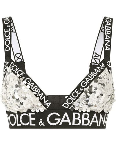 Dolce & Gabbana ロゴテープ ブラ - ブラック