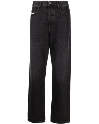 DIESEL 2020 D-viker 09b88 Straight-leg Jeans - Black