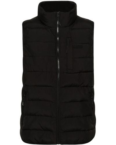 P.E Nation First Place Quilted Gilet - Black