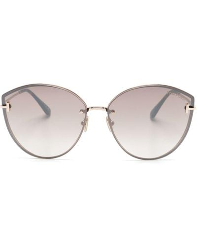 Tom Ford Evangeline Oversize-frame Sunglasses - Pink
