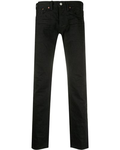 RRL Slim-fit Mid-rise Jeans - Black