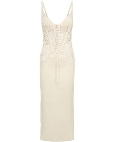 Dion Lee Coral Crochet Dress - White