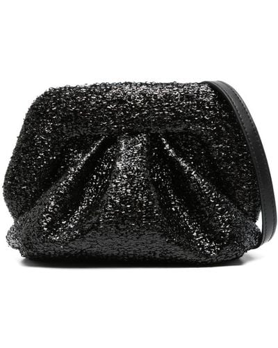 THEMOIRÈ Gea Sparkling Clutch Bag - Black