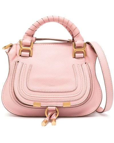 Chloé Marcie Leather Mini Bag - Pink