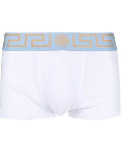 Versace Shorts mit Logo-Bund - Weiß