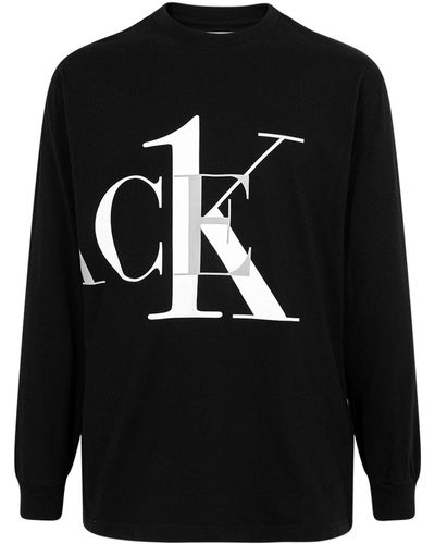 Palace T-shirt a maniche lunghe x Calvin Klein - Nero