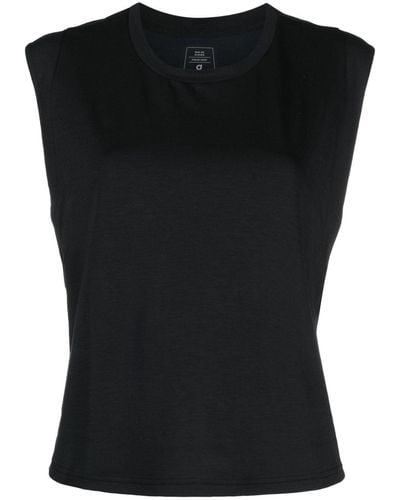 On Shoes Focus Crop Jersey Training Top - Black