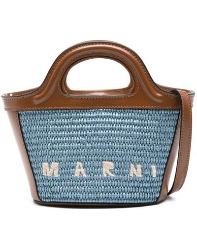 Marni Tropicalia ハンドバッグ マイクロ - ブルー
