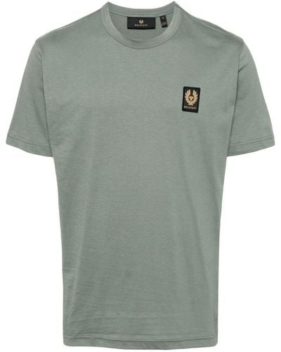 Belstaff T-Shirt mit Logo-Patch - Grün