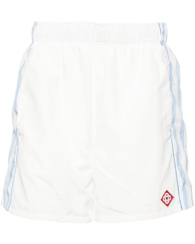 Casablancabrand Shorts sportivi a righe - Bianco