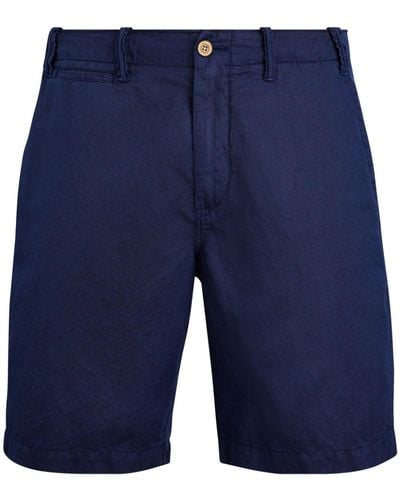Polo Ralph Lauren Maritimes Cotton-linen Shorts - Blue