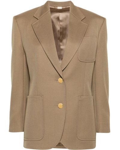 Gucci Wool Single-breasted Jacket - Brown