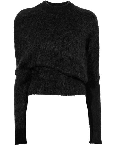 Proenza Schouler Crew-neck Brushed Sweater - Black