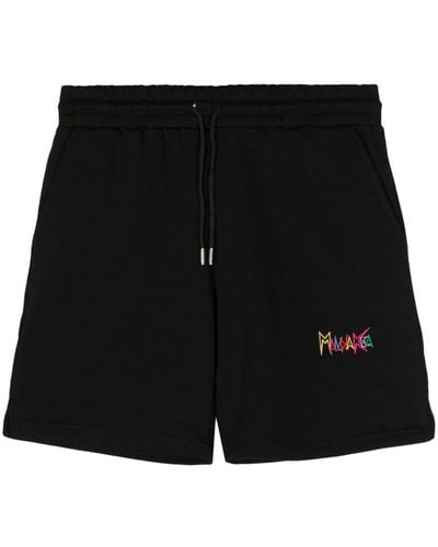Mauna Kea Logo-embroidered Cotton Track Shorts - Black