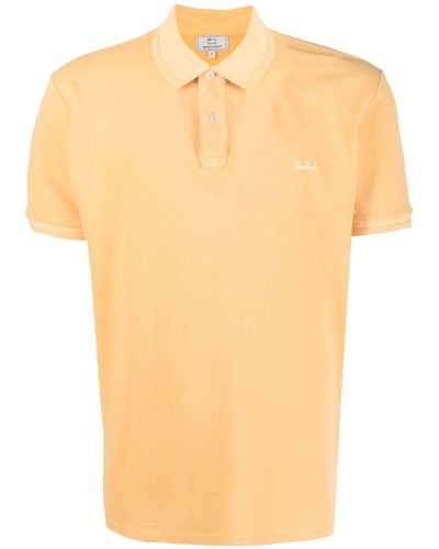 Woolrich Poloshirt Met Logopatch - Oranje