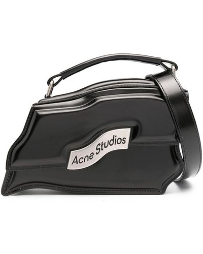 Acne Studios Distortion Wavy Schultertasche - Schwarz