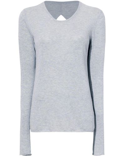 Proenza Schouler Tina Cut-out Jumper - Blue