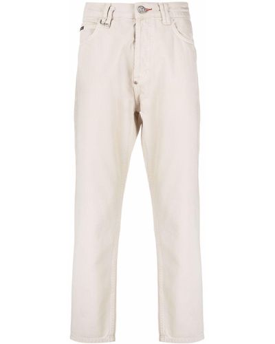 Philipp Plein Iconic Carrot-cut Jeans - Natural