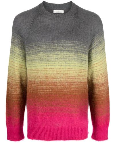 Laneus Gradient-effect Textured Sweater