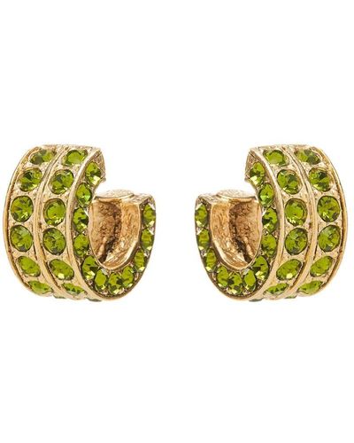 Oscar de la Renta Mini Double Hoop Earrings - Yellow