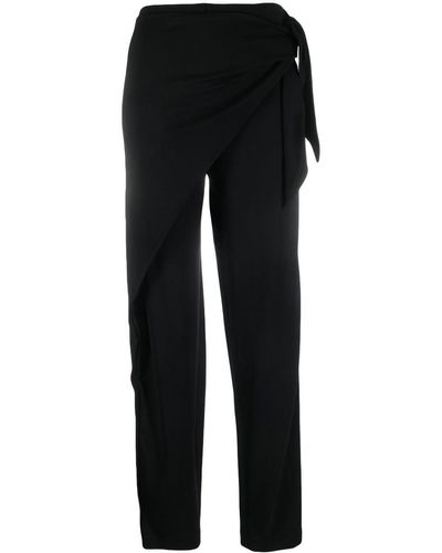 Polo Ralph Lauren Wrap-front Tuxedo Trousers - Black