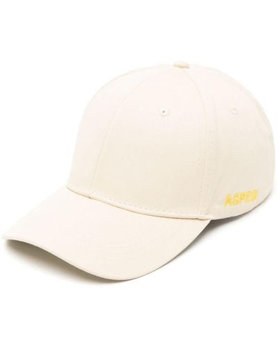 Aspesi Curved-peak Cotton Baseball Cap - Natural