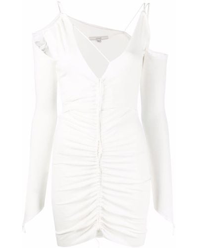 MANURI Calis 2.2 Ruched Fitted Minidress - White