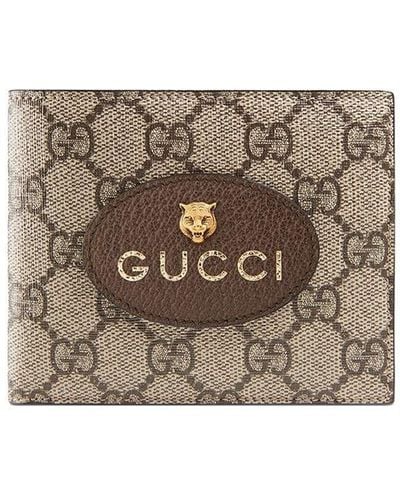 Gucci Logo Wallet - Natural