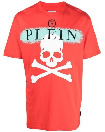 Philipp Plein Short Sleeve T-shirt - Red