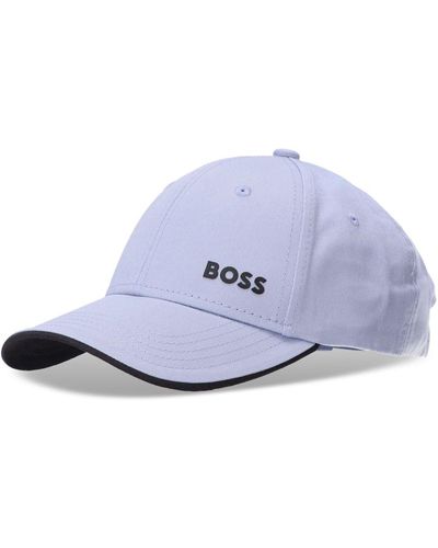 BOSS Logo-lettering Baseball Cap - Blue