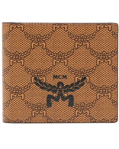 MCM Small Himmel Bi-fold Wallet - Brown