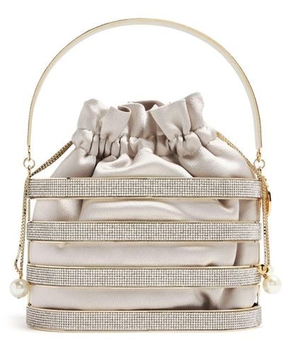 Rosantica Holli Astoria Crystal-embellished Shoulder Bag - White