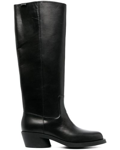 Camper Bonnie 50mm Leather Boots - Black