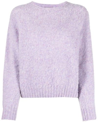 Mackintosh Kennedi Wool Crew-neck Sweater - Purple