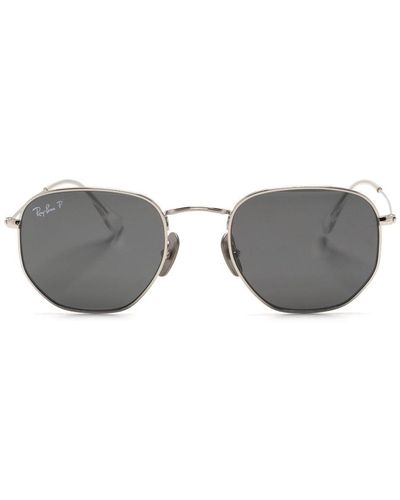 Ray-Ban Rb8148 Hexagonal-shape Sunglasses - Grey