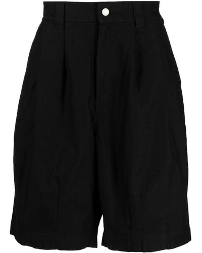FIVE CM Knee-length Cotton Shorts - Black