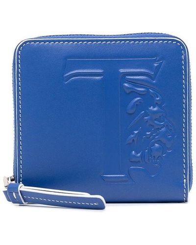Tod's Portemonnaie mit Logo-Prägung - Blau
