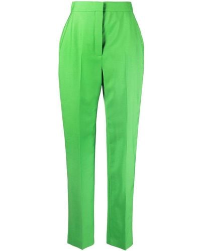Alexander McQueen Pantaloni a sigaretta - Verde