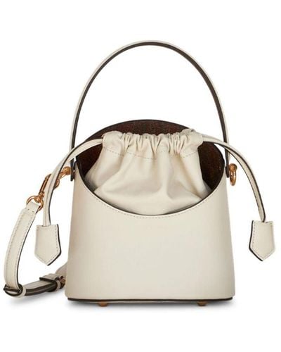 Etro Saturno Leather Mini Bag - White