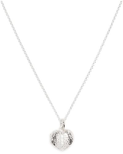 Dower & Hall Hear Lumiere Locket Necklace - White