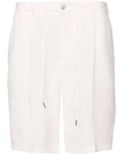 Briglia 1949 Olbias Linen Deck Shorts - White