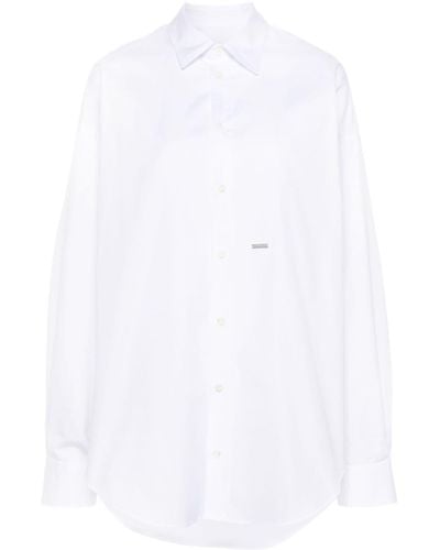 DSquared² Button-up Cotton Shirt - White