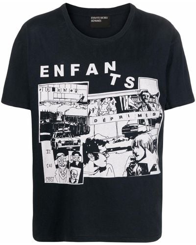 Enfants Riches Deprimes T-shirt con stampa - Nero