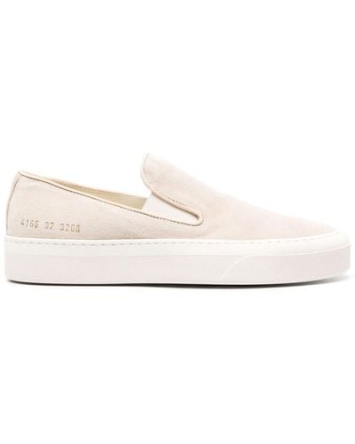 Common Projects Slip-on Suede Sneakers - Natural