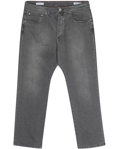 Manuel Ritz Mid-rise Straight-leg Jeans - Gray