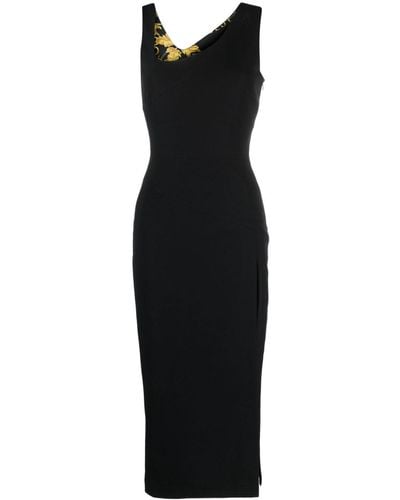 Versace Dress With Slit - Black
