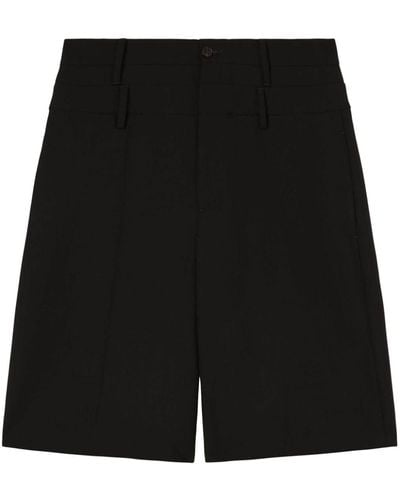 Ambush Double-waist Virgin-wool Shorts - Black