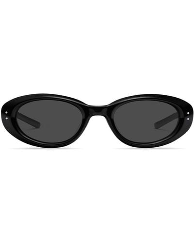 Gentle Monster Blanc 01 Oval-frame Sunglasses - Black