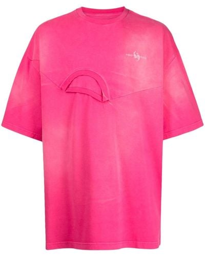 Feng Chen Wang Gedecontrueerd T-shirt - Roze